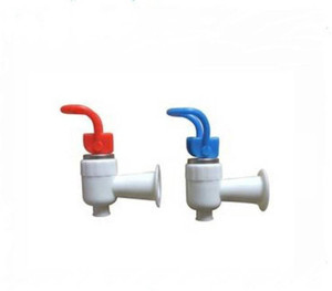 PK Aqua -2 Pcs Water Dispenser Plastic(Blue,Red) Handle White Tap Hose Pipe