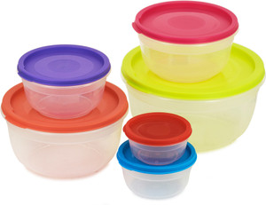 Flipkart SmartBuy Nestable Containers Pack of 6 Multicolor