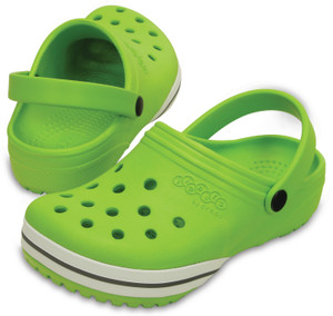 boys green crocs