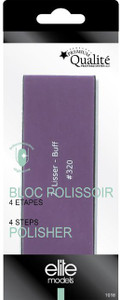 Elite Models (France) 4 Step Block Nail Filer for Polish