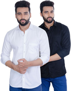 5th Anfold Men Solid Casual Slim Shirt