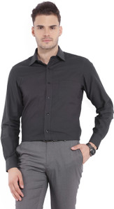 Arrow Men's Solid Formal Black Shirt