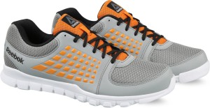 reebok electrify speed lp running shoes for men(orange, grey)