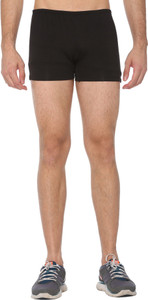 Shaun Solid Men Black Compression Shorts
