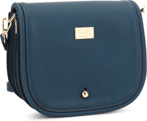 Allen Solly Women Blue Pu Sling Bag Best Price In India Allen Solly Women Blue Pu Sling Bag Compare Price List From Allen Solly Sling Bags 19367592 Buyhatke