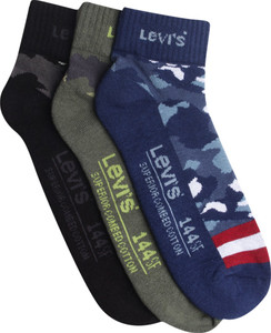 Levi's Men Solid Ankle Length Socks