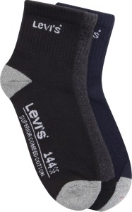 Levi's Men Solid Crew Length Socks