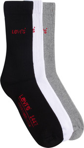 Levi's Men Solid Crew Length Socks