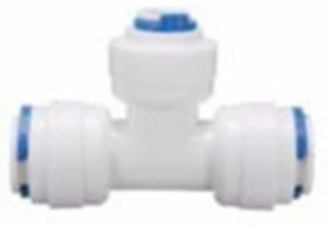 PK Aqua 2 Pcs RO Fitting Tee Connector -1/4x 1/4 x 3/8 Tube-Tee Hose Pipe