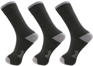 Wrangler Men Solid Crew Length Socks