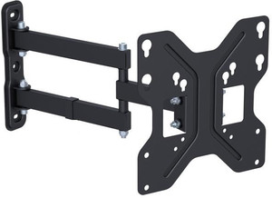 ReTrack Heavy Duty Full Motion Bracket Articulating Tilt Swivel For 2Inch To 42Inch Plasma LED LCD Max Weight 66lbs Wall Full Motion TV Mount