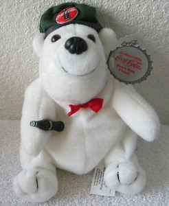 coca cola bean bag plush polar bear