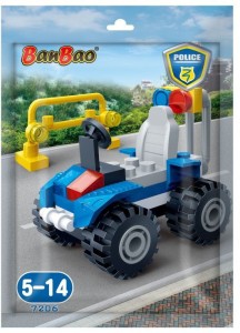 Banbao Building Blocks Foilpack Gilt Police Car