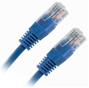 Adnet Patch cord CAT6 network cable 2 mtr 2 m Patch Cable(Compatible with Computer, Laptop, Blue, One Cable)