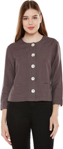 Oxolloxo 3/4th Sleeve Solid Women Jacket