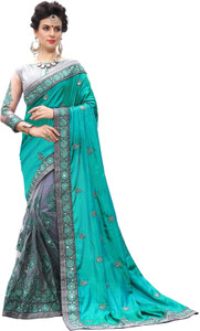 UJJWAL CREATION Embroidered Bollywood Silk, Net Saree