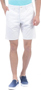 Gant Solid Men White Basic Shorts