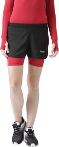 2go solid women black sports shorts EL-WSH1323-A7Bold Black