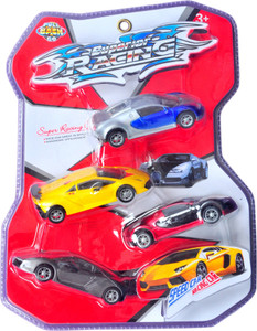 Kids Bazaar Diecast Model Toy Cars Super Racing Cars Set Of 4