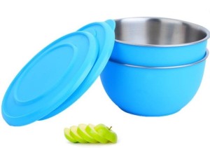 Caryn small microwave bowl set of two blue PTFE (Non-stick) Bowl Set