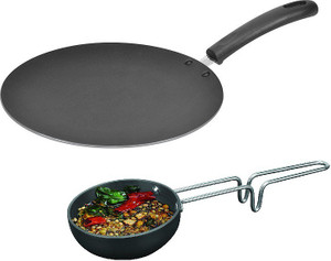 Omic Classic Range Combo 2 Pcs Set Concave Tawa & Big Tadlka Pan Cookware Set