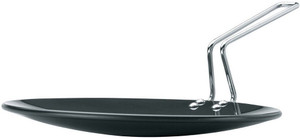 Wonder World ® Ebony Concave Griddle Tawa Tawa 27 cm diameter