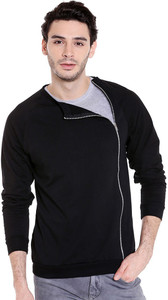 Campus Sutra Full Sleeve Solid Men Sweatshirt
