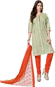 Drapes Cotton Printed Salwar Suit Dupatta Material
