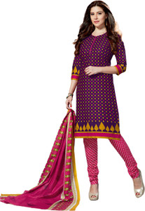 Drapes Cotton Printed Salwar Suit Dupatta Material