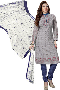 Drapes Cotton Printed Salwar Suit Dupatta Material