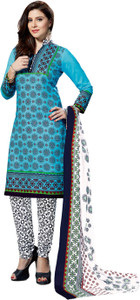 Drapes Cotton Printed Salwar Suit Dupatta Material