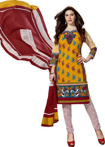 Drapes Cotton Printed Salwar Suit Dupatta Material