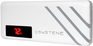 Systene MPB-417 13000 mAh Lithium-Ion with LED Display - Grey & White 13000 mAh Power Bank
