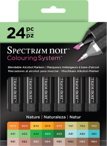 Spectrum Noir Alcohol Markers Nature, 24 Count