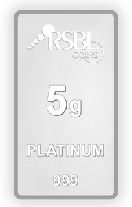 RSBL Precious Certified Dazzling Design 5 g Platinum Bar