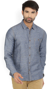 United Colors of Benetton. Men's Striped Casual Blue Shirt