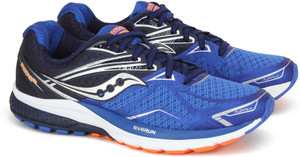 SAUCONY RIDE 9 Running Shoes For Men Buy GRY BLU ORN Color