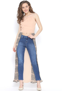 Rare Casual Shoulder Strap Solid Women Pink Top
