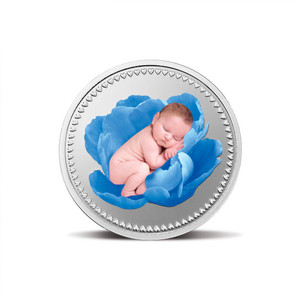 MMTC-PAMP India Pvt Ltd Newborn series- Blue S 9999 10 g Silver Coin