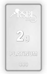 RSBL Precious Certified Elegant Design 2 g Platinum Bar