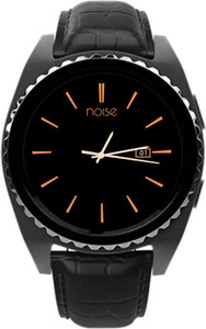 noise turbo black smartwatch black strap regular