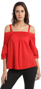 Vero Moda Casual Sleeveless Solid Women Purple Top