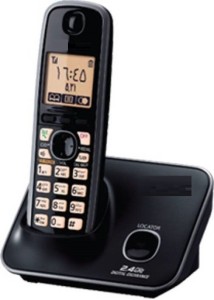 purohit panasonic-kx-tg3711sx cordless landline phone(black)
