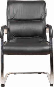 Dzyn Furnitures Leatherette Office Stacking Chair Black Best Price