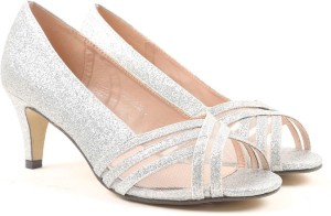 carlton london women silver heels