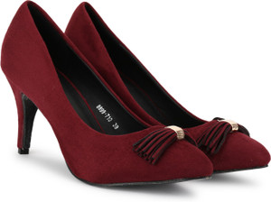 Maroon colour hotsell heels
