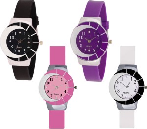 SPINOZA Glory multicolor and attractive glass with eye catcher dial beautiful women combo Analog Watch  - For Girls