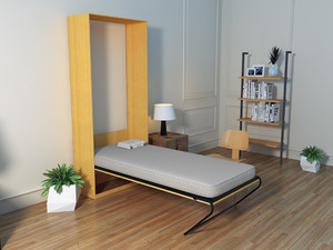 Camabeds Friss Vertical Wall Bed Engineered Wood Single Bed