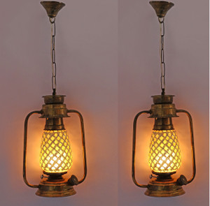 Afast Antique Pendant Hanging Lantern Lamp Light With Colorful Glass Perfect Match Of Trading And Traditional A15 Multicolor Iron, Glass Lantern