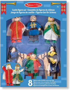 Melissa & doug castle wooden figure shop set